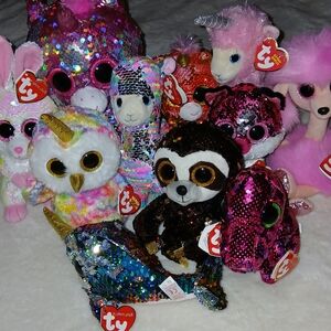 Colorful TY Beanie Boos Collection